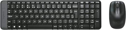 Combo Logitech MK220 sem fio (compacto)