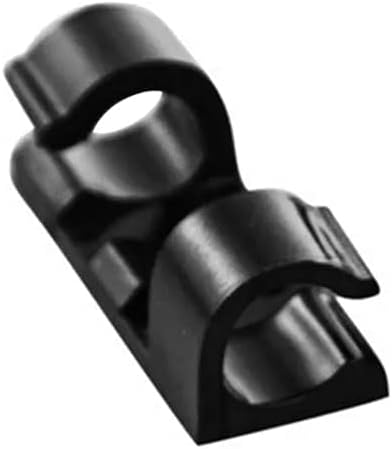 Kit Clips Organizadores de Cabo Adesivos 3M (preto)