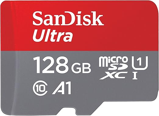 Cartão microSD SanDisk Ultra 128GB (140MB/s, com adaptador)