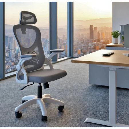 Cadeira Ergonômica Reclinável 'Gravidade Zero' com Lombar