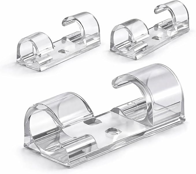 Como organizar os cabos da mesa: clips adesivos que resolvem por R$20