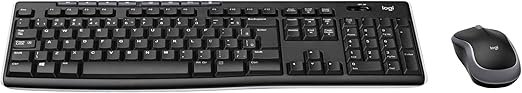 Combo Logitech MK270 sem fio (ABNT2, com numpad)