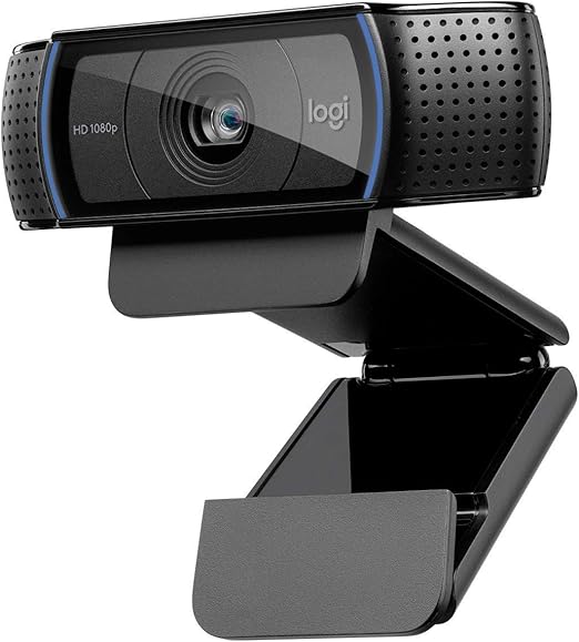Webcam Logitech C920 Full HD 1080p com foco automático